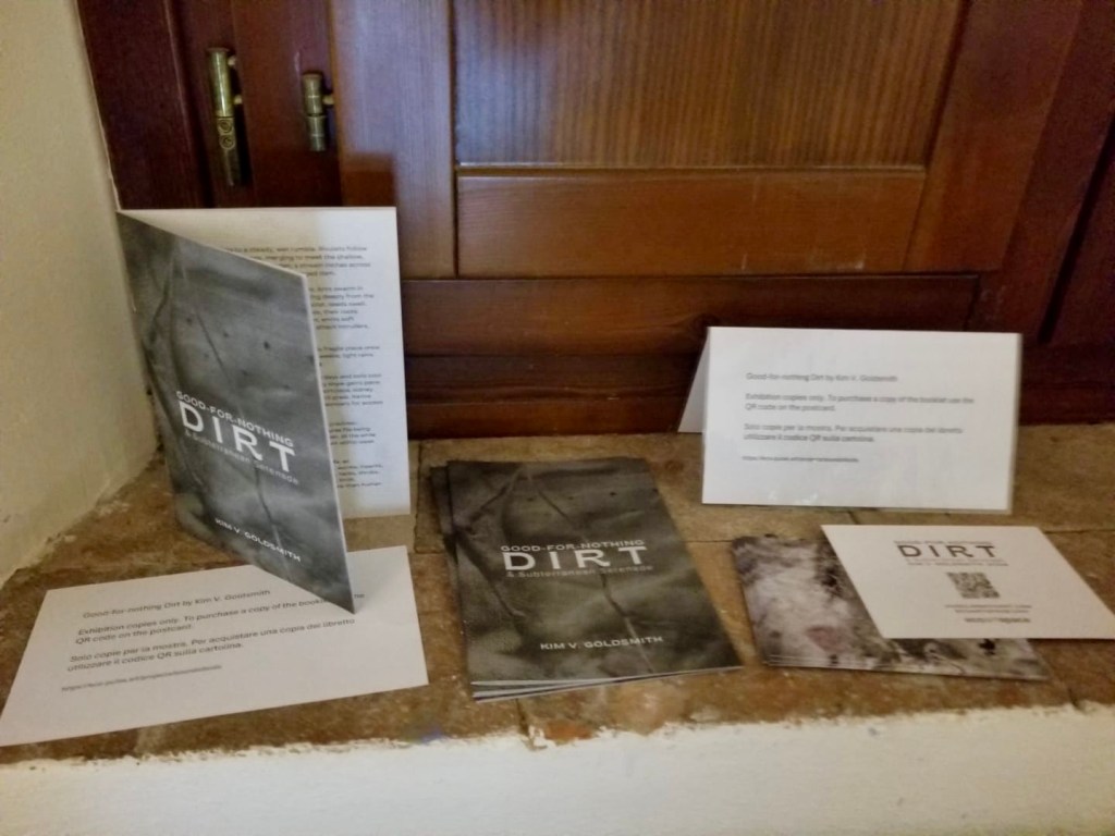 Installation images from the Dialoghi del Suolo pop-up exhibition at Il Conventino fuori le Mura, Firenze, Italia